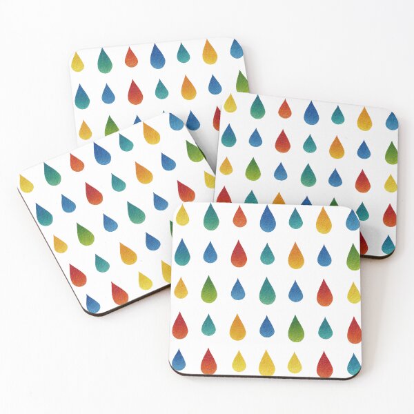 Item preview, Vibrant Water Droplet Gradient Design - Minimalist Rainbow Drops designed and sold by casualnature.