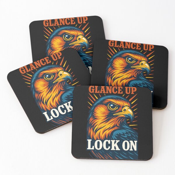 Item preview, Falcon Glance Up Lock On Falconry Enthusiast designed and sold by LuminOrb.