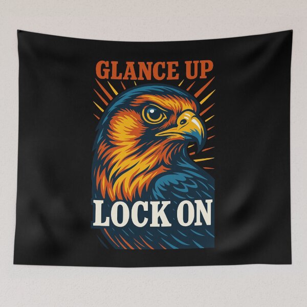 Item preview, Falcon Glance Up Lock On Falconry Enthusiast designed and sold by LuminOrb.