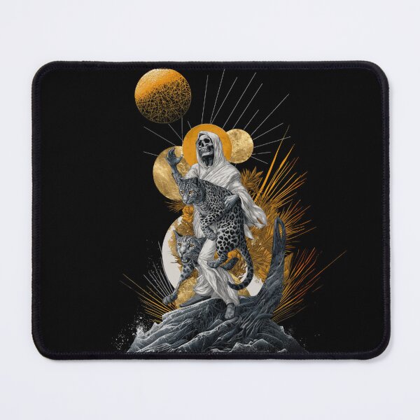 Item preview, Gold & White Halloween Reaper | Mythic Cheetah Spirit | Divine Macabre Art designed and sold by CrunchyGoats.