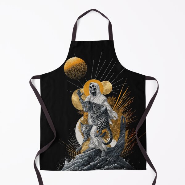 Item preview, Gold & White Halloween Reaper | Mythic Cheetah Spirit | Divine Macabre Art designed and sold by CrunchyGoats.