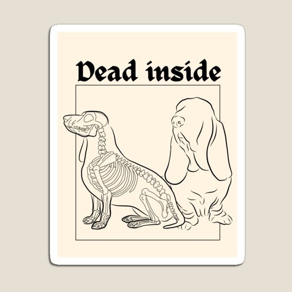 Artikelvorschau, Basset Hound-Design „Tot im Inneren“ entworfen und verkauft von Ingridream.