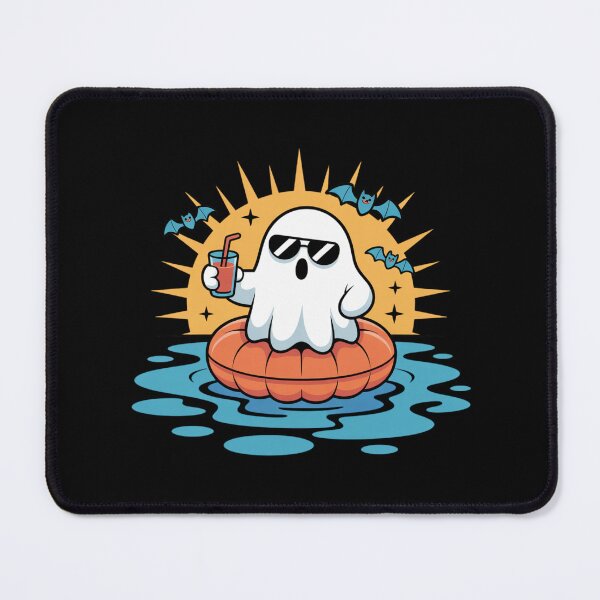 Item preview, Floating Pool Ghost | Cute Kawaii Summer Halloween Design designed and sold by ColorSplash123.