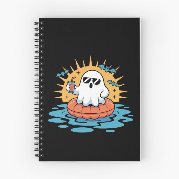 Item preview, Floating Pool Ghost | Cute Kawaii Summer Halloween Design designed and sold by ColorSplash123.
