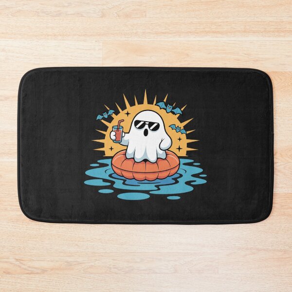 Item preview, Floating Pool Ghost | Cute Kawaii Summer Halloween Design designed and sold by ColorSplash123.