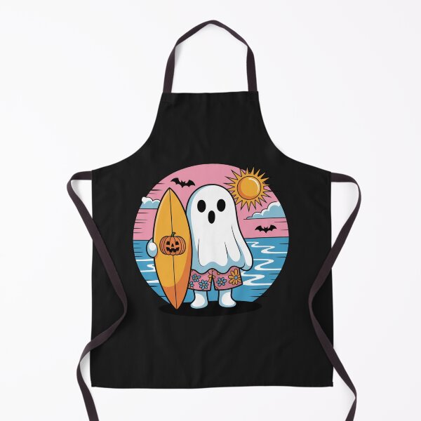 Item preview, Ghost with Surf Vibes | Cute Kawaii Summer Halloween Design designed and sold by ColorSplash123.