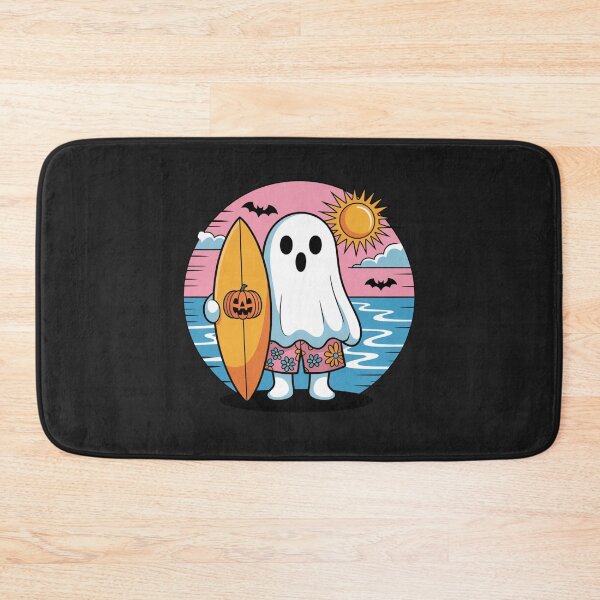 Item preview, Ghost with Surf Vibes | Cute Kawaii Summer Halloween Design designed and sold by ColorSplash123.
