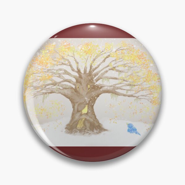 Item preview, An ancient tree and an adorable blue bird designed and sold by greenPQBstudio.