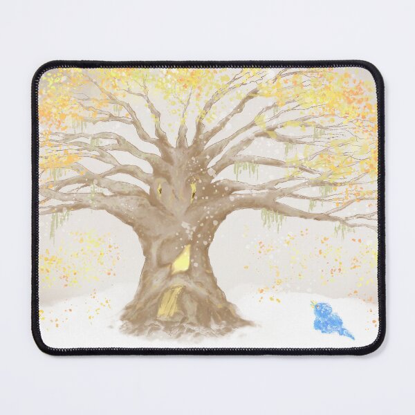 Item preview, An ancient tree and an adorable blue bird designed and sold by greenPQBstudio.