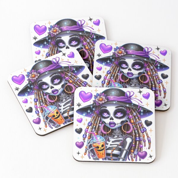 Item preview, Spooky Skeleton Sisters: Brown Girl Halloween designed and sold by Lulunza.
