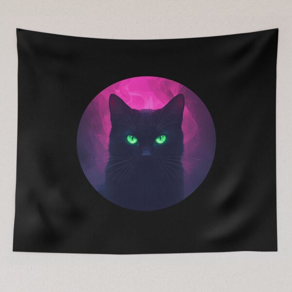 Item preview, Mystical Neon Glow | The Watcher Cat designed and sold by Polariszero.