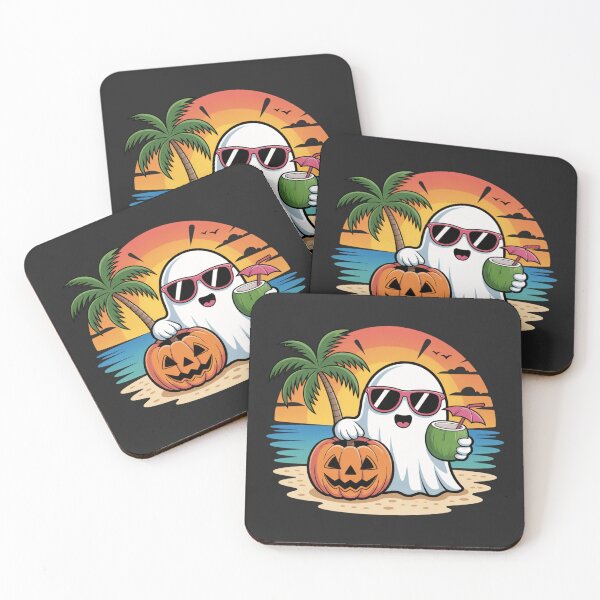 Item preview, Beach Party Ghost | Cute Kawaii Summer Halloween Design designed and sold by ColorSplash123.