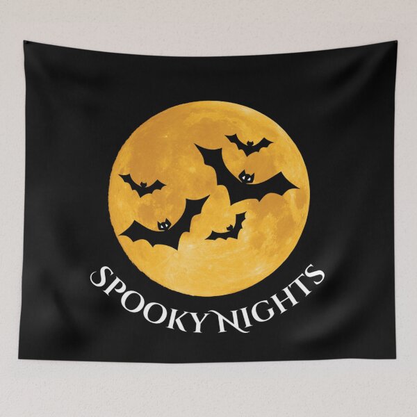 Item preview, Spooky Halloween Night | Halloween Bats At Night | Haunted Night designed and sold by boldstuffshop.