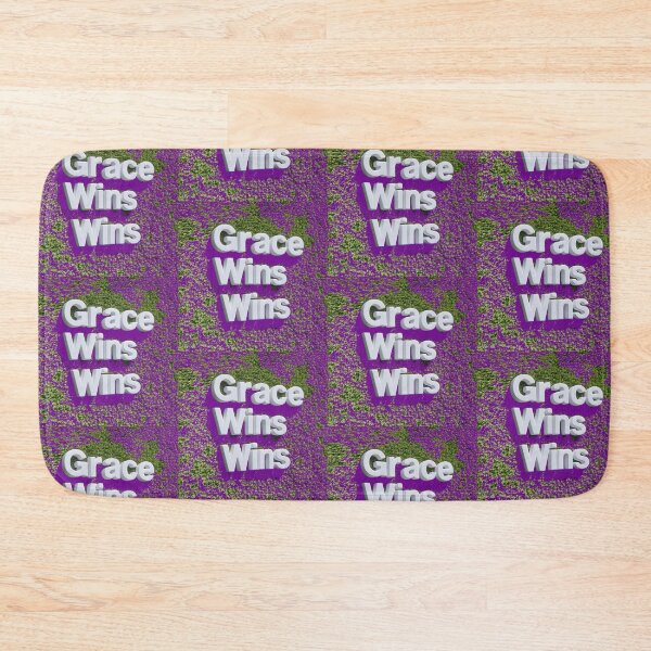 Item preview,   Draw this – Grace Wins 3D Embossed Text,   designed and sold by PaintMeWorld.