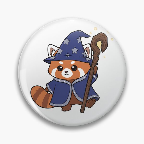 Item preview, Cute Red Panda Wizard Magic Star Staff designed and sold by k3rstman1.