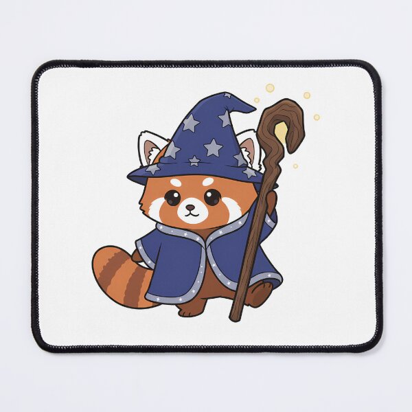 Item preview, Cute Red Panda Wizard Magic Star Staff designed and sold by k3rstman1.