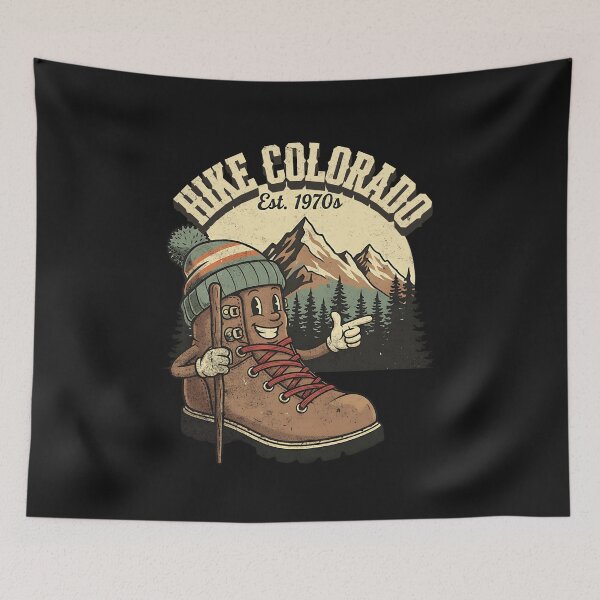 Item preview, Hike Colorado Vintage Hiking Boot Mountain Adventure Design designed and sold by PostersMode.