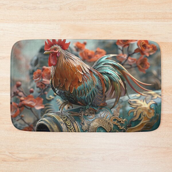 Item preview, This striking image depicts a 3D rendered rooster  designed and sold by CheerForGoods.