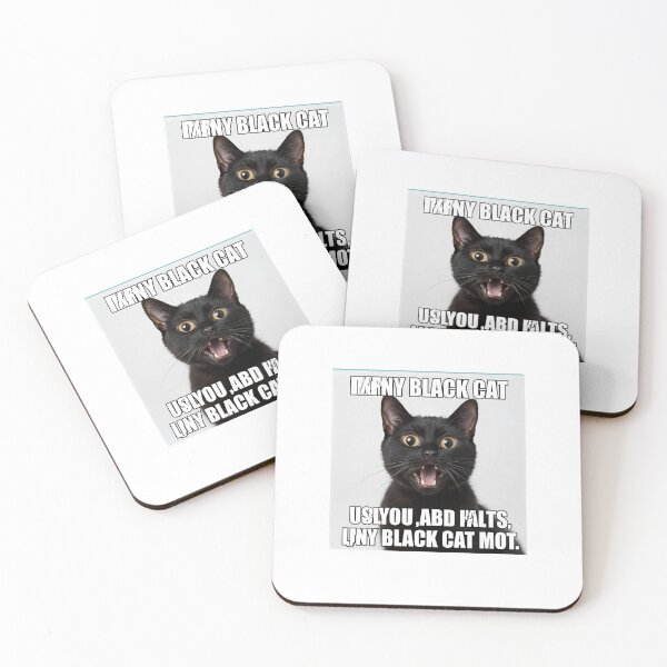 Item preview, Funny Black Cat Quotes – Cute & Sarcastic Cat Humor Design designed and sold by Macias123.