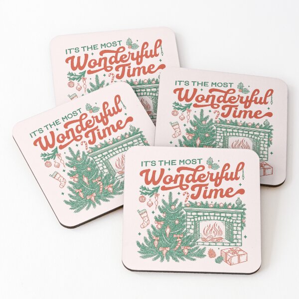 Item preview, Christmas Time, It's The Most Wonderful Time, Christmas, Vintage Christmas designed and sold by toongstudio.