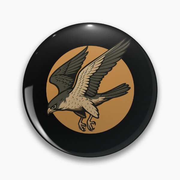 Item preview, Falcon Soaring Circle Bird of Prey Art designed and sold by LuminOrb.