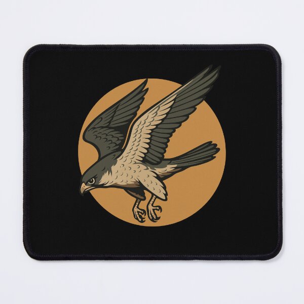 Item preview, Falcon Soaring Circle Bird of Prey Art designed and sold by LuminOrb.