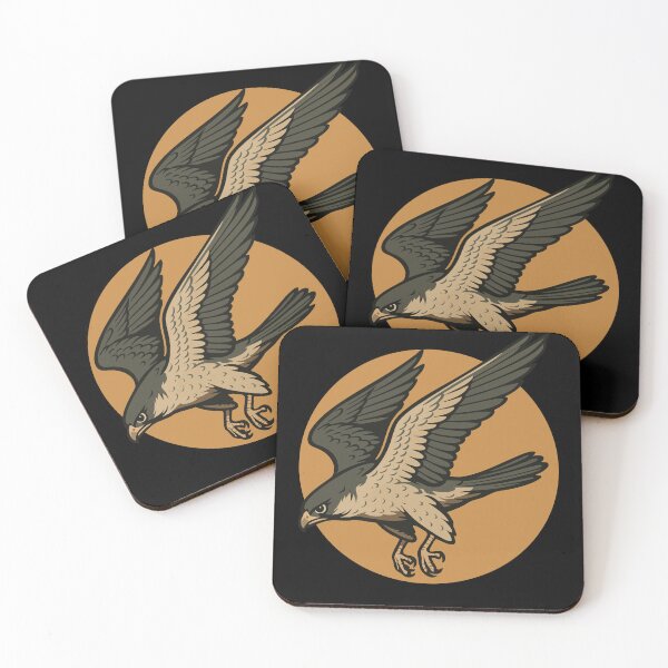 Item preview, Falcon Soaring Circle Bird of Prey Art designed and sold by LuminOrb.
