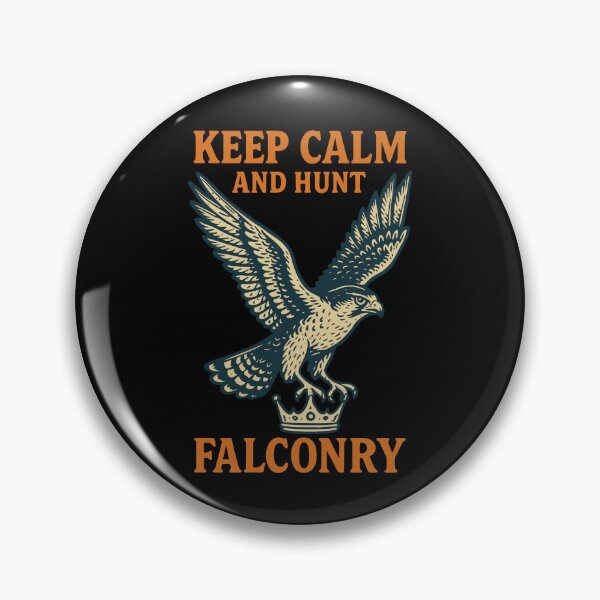 Item preview, Falcon Keep Calm And Hunt Falconry Graphic designed and sold by LuminOrb.
