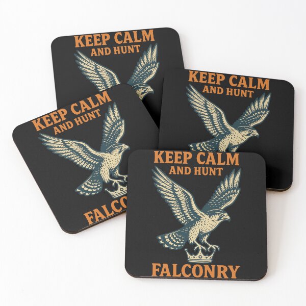 Item preview, Falcon Keep Calm And Hunt Falconry Graphic designed and sold by LuminOrb.