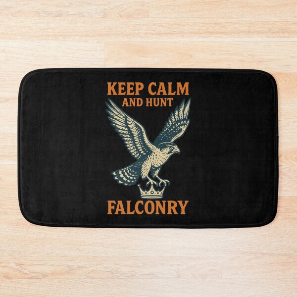 Item preview, Falcon Keep Calm And Hunt Falconry Graphic designed and sold by LuminOrb.