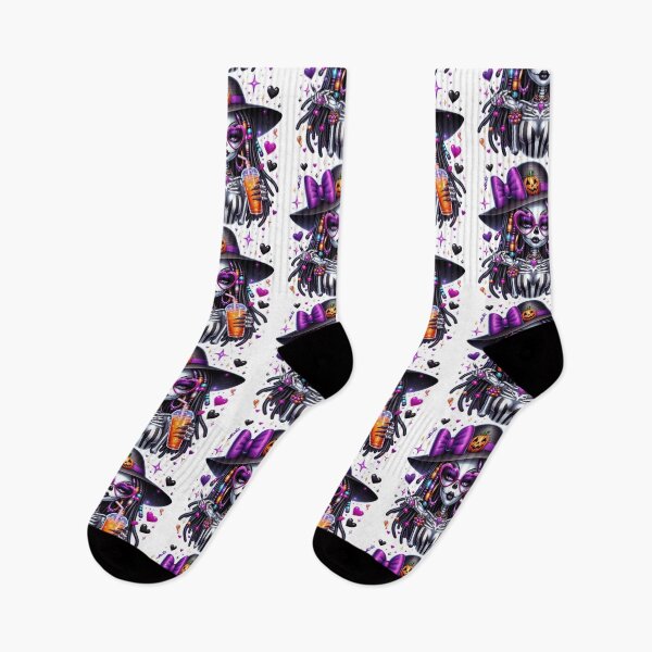 Item preview, Gothic Halloween: Black Girls and Skeleton Vibes designed and sold by Lulunza.