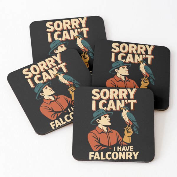 Item preview, Falcon Sorry I Can't I Have Falconry Falconry designed and sold by LuminOrb.