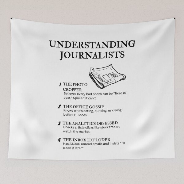Item preview, Life of a Journalist – Funny and Relatable Truths designed and sold by PsyFlow35.