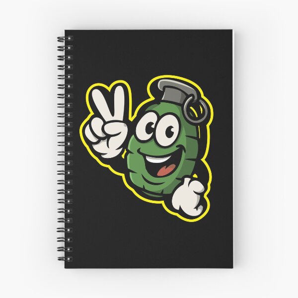 Item preview, Funny Cartoon Grenade Character Peace Sign | Goofy Explosive Design designed and sold by DG-ShopLT.