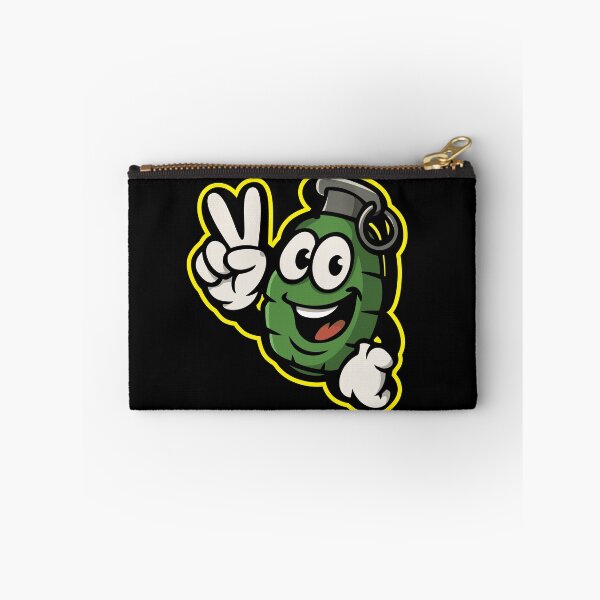 Item preview, Funny Cartoon Grenade Character Peace Sign | Goofy Explosive Design designed and sold by DG-ShopLT.