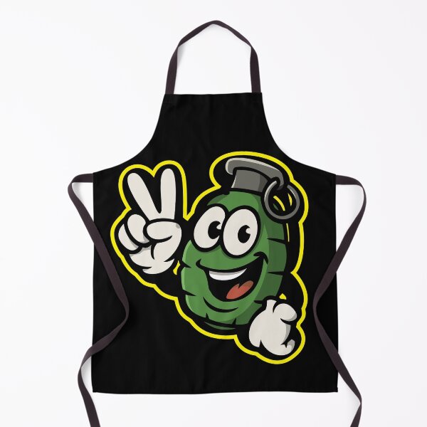 Item preview, Funny Cartoon Grenade Character Peace Sign | Goofy Explosive Design designed and sold by DG-ShopLT.