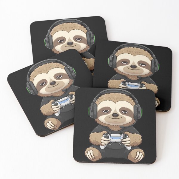 Item preview, Sloth Gamer Headset Controller Fun designed and sold by k3rstman1.