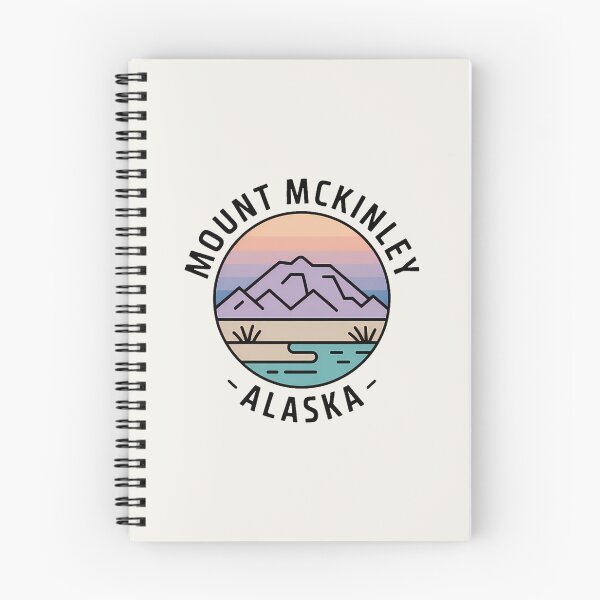 Item preview, Mount McKinley Alaska Minimalist Pastel Artline Sticker designed and sold by Horizon Tales.