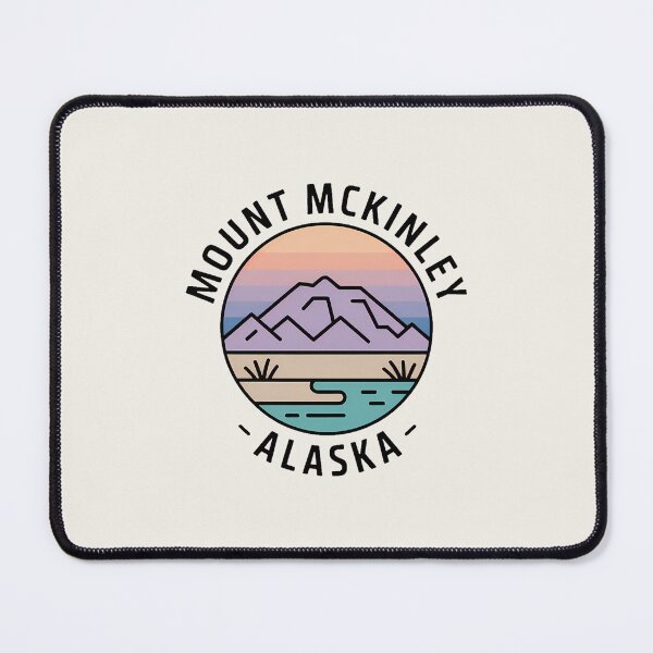 Item preview, Mount McKinley Alaska Minimalist Pastel Artline Sticker designed and sold by Horizon Tales.