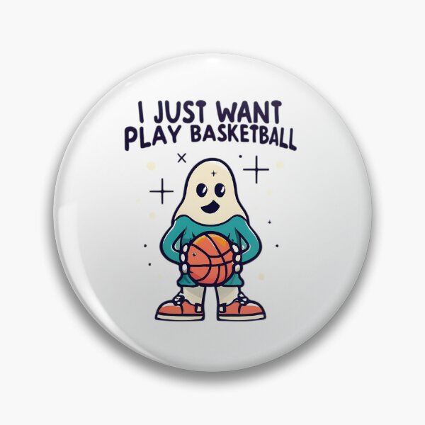 Item preview, Happy Ghost Halloween I Just Want Play Basketball designed and sold by Dravienart.