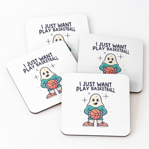 Item preview, Happy Ghost Halloween I Just Want Play Basketball designed and sold by Dravienart.