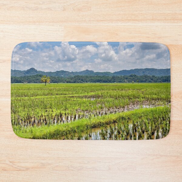 Item preview, Blue sky reflections on Indonesia's green rice paddies designed and sold by franck380.