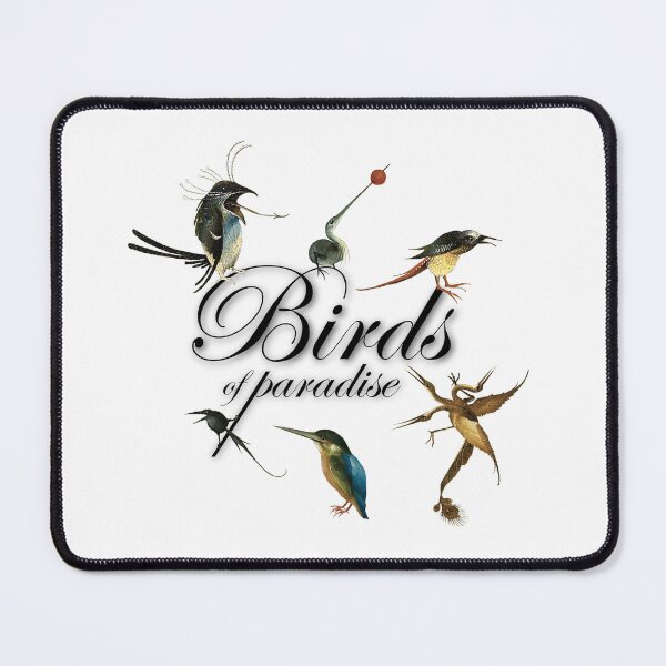 Item preview, Bosch’s Avian Eden — Birds of Paradise Reimagined | Natural & Surreal Art designed and sold by Printspiration, Explore Unique Art & Designs.