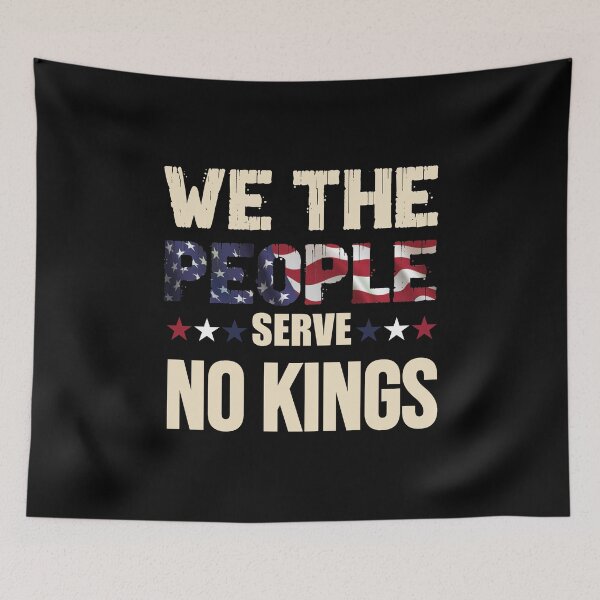 Item preview, Vintage No Kings In America, Democracy, We The People designed and sold by gear-posters.