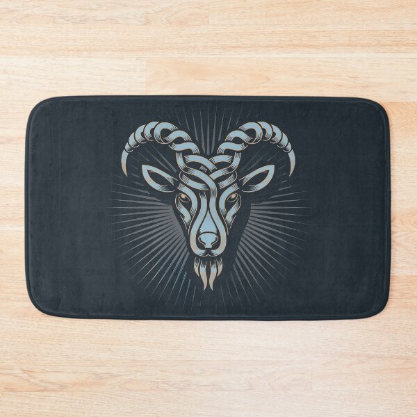 Item preview, Cottagecore Winter Solstice Art • Yule Goat designed and sold by Blok45.