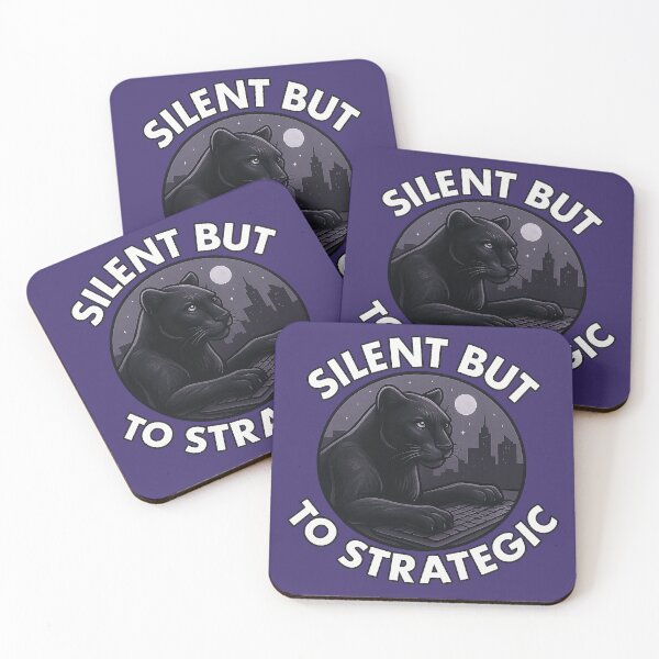 Item preview, Panther Strategic Mode — Silent Productivity Illustration designed and sold by Modivox.