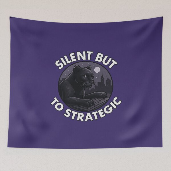 Item preview, Panther Strategic Mode — Silent Productivity Illustration designed and sold by Modivox.