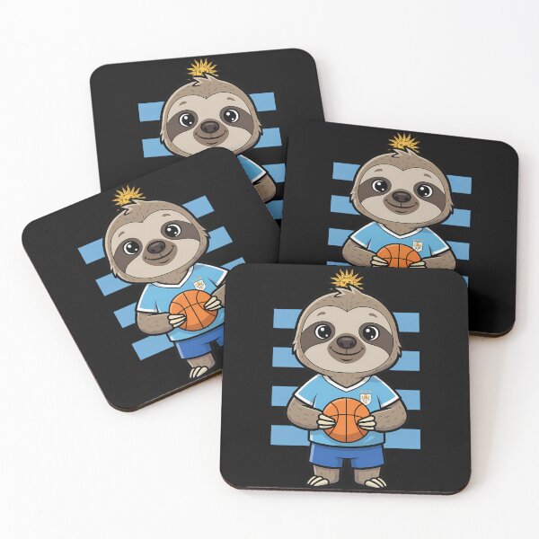 Item preview, Uruguay Sloth Basketball Mascot Cute designed and sold by k3rstman1.
