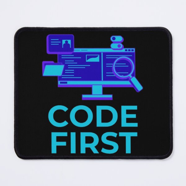 Item preview, Code First Shirt – Futuristic Neon Blue Typography for CodersCode First Shirt – Futuristic Neon Blue Typography for Coders designed and sold by Alfisidiq.