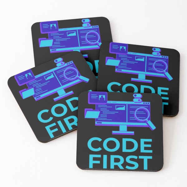 Item preview, Code First Shirt – Futuristic Neon Blue Typography for CodersCode First Shirt – Futuristic Neon Blue Typography for Coders designed and sold by Alfisidiq.